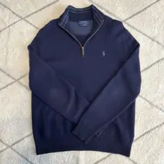 Polo Ralph Lauren ハーフジップセーター S ネイビー