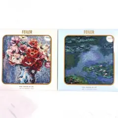 新品未開封】FEILERポーラ美術館× フェイラー 睡蓮 アネモネ 2枚セット