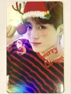 【BTS】‪☆152-12☆フォトカード ★クリスマスホログラム★ ジョングク
