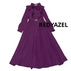 REDYAZEL レディアゼル リボンボウタイ プリーツワンピース 長袖 ロング