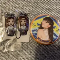 【限定セット】E-girls Flower 重留真波 クリーナー 缶バッジ