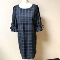 LD prime チェック柄 七分袖 ワンピースのサムネイル
