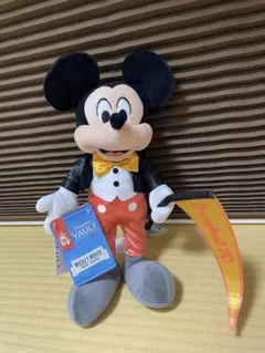 【Disney】70周年ミッキーマウスぬいぐるみ