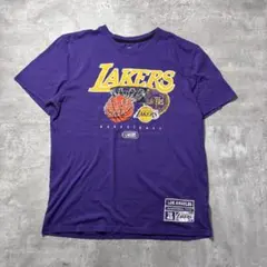 アメリカ古着　Tシャツ レイカーズ　NBA バスケ　L 5837