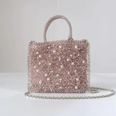 新品未使用アンテプリマ　ペルラ グリッター　スクエアスモール　パウダリーピンク