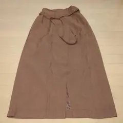 【超美品】LAVEANGE ラビアンジェ　ブラウン ロングスカート M　同紐付のサムネイル