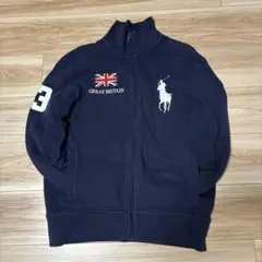 90s PoloRalphLauren ジップパーカー ビッグポニー　swag