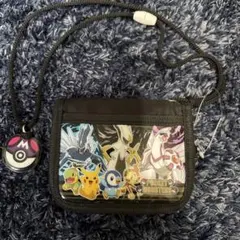 ポケモンネックストラップ付き財布 11×10小銭お札入れ新品送料税込