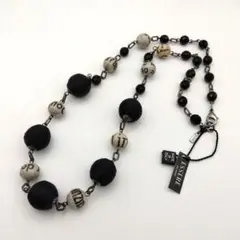 新品/未使用 イタリア製 ポップレターパルプボール＆ブラックコード ネックレスのサムネイル