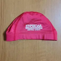 セントラルスポーツ　スイミングキャップ　赤　M