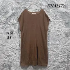 KHALITA ハリータ (M) ロング丈ベスト フレンチスリーブ スリット入のサムネイル