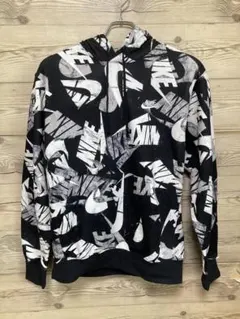 NIKE ナイキ パーカー スウェット ブラック M DM6882 総柄　新品