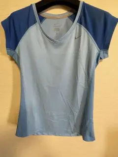 Nike DRI-FIT ライトブルー/ブルーVネック