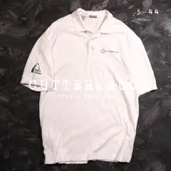 創*ズ様 CUTTER&BUCK ポロシャツ　刺繍ロゴ　ホワイト　XLのサムネイル