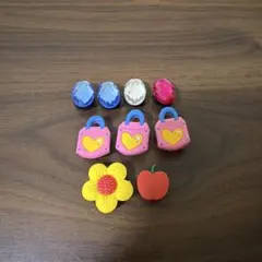クロックス アクセサリー 9個セット レトロ