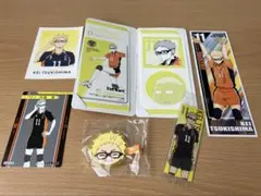 ハイキュー　月島蛍　前髪クリップ　ステッカー　トレカ　セット