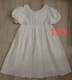 【新品】シェリール 130 バックリボン ワンピース バースデイ 綿100%