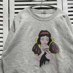 キャラ スウェット 古着 グレー 白雪姫 セディショナリーズ ネタ アニメ 映画