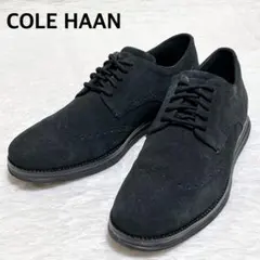 【極美品】コールハーン スエード ウイングチップ 28.5cm グランドOS 黒