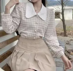 Shein dazy 長袖 チェック柄のサムネイル