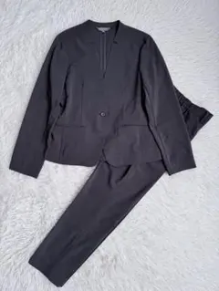 ア　デイ　インザライフ　ノーカラー　ビジネススーツ セット　グレー　M