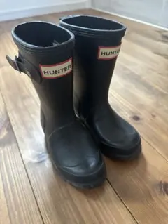HUNTER ブラック 長靴 バックル付き - メルカリ