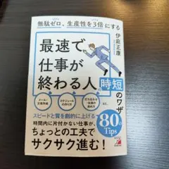 無駄ゼロ、生産性を3倍にする 最速で仕事が終わる人の時短のワザ