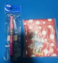 東京ディズニーリゾート限定ミニーマウス ボールペンとポーチセット
