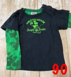 【エフオーキッズ】ミッキー 半袖Tシャツ＆ロンT セット 90サイズ