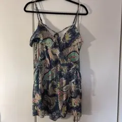 【新品】アメリカンイーグル　ロンパース ペイズリー柄