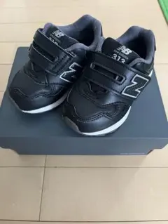 【美品】newbalance 313 レザーブラック 13.5cm