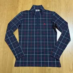 美品 adidas アディダス ハーフジップシャツ レディースサイズS