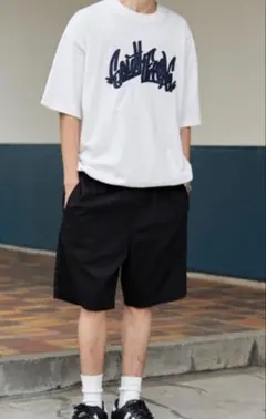 WEGO＊イージーコットンショーツ/黒のサムネイル