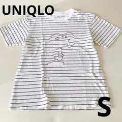 ユニクロ　半袖Tシャツ　スヌーピー　ボーダー　S