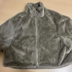 hidekaしまむらコラボグレー ファー ジャケット
