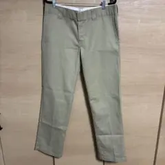 ディッキーズ　SLIM STRAIGHT ベージュ ワークパンツ　w34Ｌ32