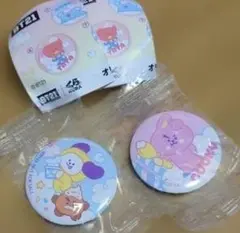 BT21 キャラクター缶バッジ 2個セット