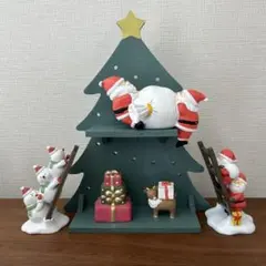 【新品】クリスマスツリー型ラック　トナカイ　サンタクロース　オブジェ　6点