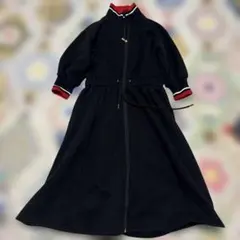 【Rady】レディー ジップアップ スウェット　ワンピース 裏起毛 ブラック