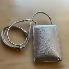 シルバー スマホショルダーバッグ