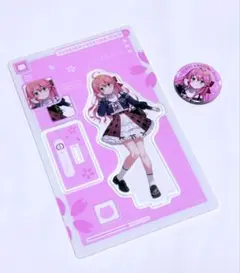 ホロライブ さくらみこ スシローコラボ アクリルスタンド 缶バッチセット