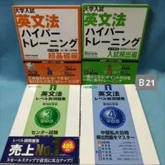 英文法 ハイパートレーニング１・２ ＆ レベル別問題集３・４（安河内哲也）