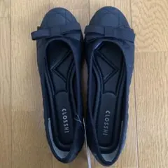 フラットシューズ ブラック