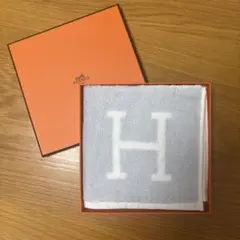 HERMES コットン ハンカチ ライトブルー - メルカリ
