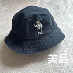 【美品】バケハ　Ralph Lauren ラルフローレン　帽子　ポロベア