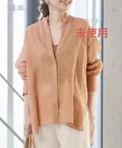 【未使用タグ付き】IENA バックギャザーシャツ38のサムネイル