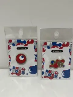 大阪関西万博　ミャクミャク　コミャク　ピンバッジ　ピンズ　万博　赤　ID 青
