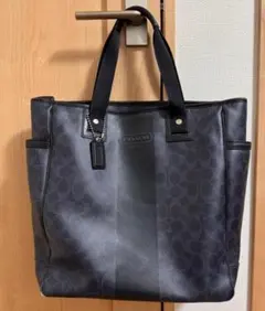 COACH ヘリテージ シグネチャー ストライプ トートバッグ