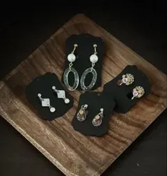 【新品・未使用】大人可愛いイヤリング4点セット