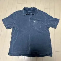 Abercrombie & Fitch ダークブルーポロシャツ S